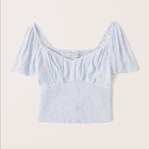Abercrombie Ruched Smocked Waist Top
